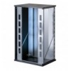 Armadio Rack 19'' a Muro 22U P 600mm Porta Vetro Nero