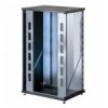 Armadio Rack 19'' a Muro 22U P 600mm Porta Vetro Nero