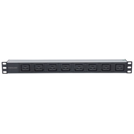 Multipresa montaggio a rack 19'' 1U 8 uscite C19 Spina Italiana I-CASE STRIP-819