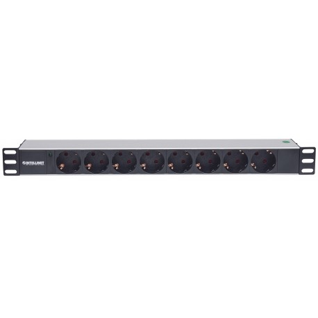 Multipresa per Rack 19'' 8 posti Spina Schuko Angolata 1U I-CASE STRIP-81UDI