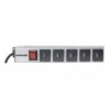 Multipresa per Rack Montaggio Verticale 16 uscite USB tipo A Spina Schuko Angolata