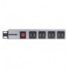 Multipresa per Rack 16 uscite USB tipo A Spina Schuko Angolata 1U