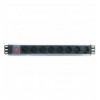 Multipresa 8 Posti da Rack 19'' con Interruttore Spina Schuko Angolata 1.5U I-CASE STRIP-18SH
