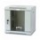 Armadio Rack 10'' a muro 6 unità con pannelli asportabili Grigio prof. 300 mm