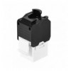 Frutto Keystone RJ45 Cat.6A UTP Tool-Free Bianco Nero