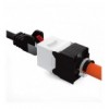 Frutto Keystone RJ45 Cat.6A UTP Tool-Free Bianco Nero