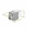 Frutto Keystone RJ45 Cat.6A UTP Tool-Free Bianco Grigio