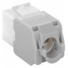 Frutto Keystone RJ45 Cat.6A UTP Tool-Free Bianco Grigio