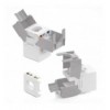 Frutto Keystone RJ45 Cat.6A UTP Tool-Free Bianco Grigio