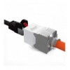 Frutto Keystone RJ45 Cat.6A UTP Tool-Free Bianco Grigio