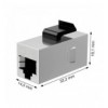 Adattatore Modulare Keystone RJ45 Accoppiatore di Rete Cat.6 F/F Schermato FTP