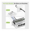 Adattatore Modulare Keystone RJ45 Accoppiatore di Rete Cat.6 F/F Schermato FTP