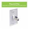 Adattatore Modulare Keystone RJ45 Accoppiatore di Rete Cat.6 F/F Schermato FTP