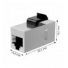 Adattatore Modulare Keystone RJ45 Accoppiatore di Rete Cat.5E F/F Schermato FTP