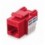 Frutto Keystone RJ45 Cat.6 UTP IDC 90° Rosso
