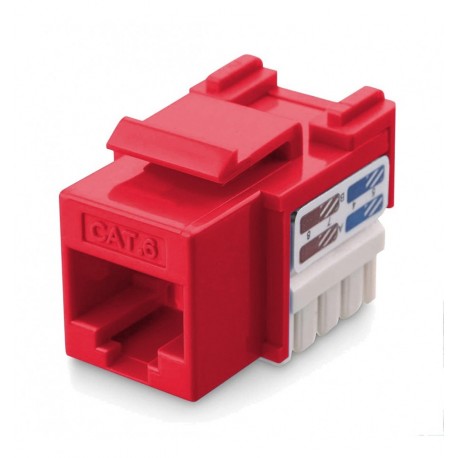 Frutto Keystone RJ45 Cat.6 UTP IDC 90° Rosso IWP-MD C6/REDT