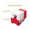 Frutto Keystone RJ45 Cat.6 UTP IDC 90° Rosso