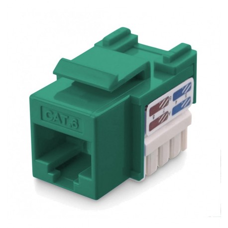 Frutto Keystone RJ45 Cat.6 UTP IDC 90° Verde IWP-MD C6/VET