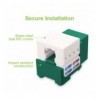 Frutto Keystone RJ45 Cat.6 UTP IDC 90° Verde