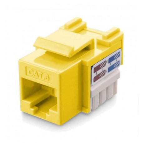 Frutto Keystone RJ45 Cat.6 UTP IDC 90° Giallo IWP-MD C6/YET