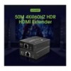 Extender HDMI 4K@60Hz su Cavo Cat.6/6A/7 Fino a 50m PoC