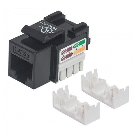 Frutto Keystone RJ45 Cat.5E UTP IDC 90° Nero IWP-MD C5E/BKT