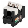 Frutto Keystone RJ45 Cat.5E UTP IDC 90° Nero