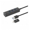Hub USB 3.0 3 Porte Combo Type-C/A con Adattatore di Rete Gigabit IDATA USB-ETGIGA-CB