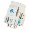 Frutto Keystone RJ45 Cat.5E UTP IDC 90° Bianco