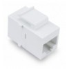 Accoppiatore Keystone RJ45 F/F Cat.5E UTP Bianco