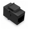 Accoppiatore Keystone RJ45 F/F Cat.5E UTP Nero