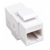 Accoppiatore Keystone RJ45 F/F Cat.6 UTP Bianco