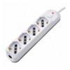 Presa Multipla a 4 Posti Italiana Bipasso/Schuko Spina 16A