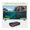 Switch HDMI 2.0b 3in 1out 4K HDR HDCP2.2 con Telecomando