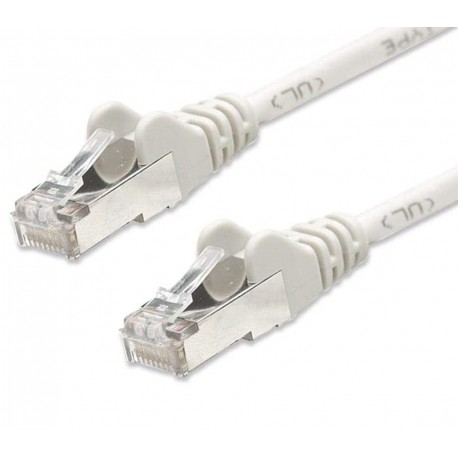 Cavo di rete Patch in Rame Schermato Cat. 5e Bianco F/UTP 1 m ICOC F5E-010-WH