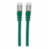 Cavo di rete Patch in Rame Schermato Cat. 5e Verde F/UTP 1 m