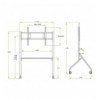 Supporto Mobile da Pavimento Multifunzione per TV LCD/LED/Plasma 65-100'' Nero