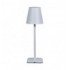 Lampada da Tavolo LED Senza Fili Ricarica USB-C™ Dimmerabile in Metallo Bianco I-LED LAMP-WH