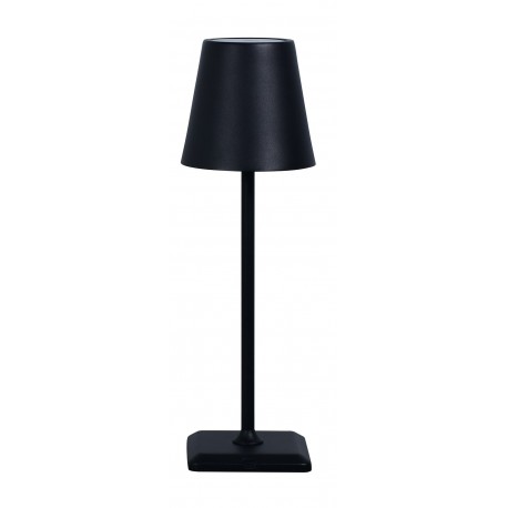 Lampada da Tavolo LED Senza Fili Ricarica USB-C™ Dimmerabile in Metallo Nero I-LED LAMP-BK