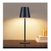 Lampada da Tavolo LED Senza Fili Ricarica USB-C™ Dimmerabile in Metallo Nero