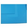 Tappeto da Saldatura e Riparazione Antistatico Antiscivolo Magnetico 45 x 30 cm in Silicone Blu