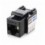 Frutto Keystone RJ45 Cat.6 UTP IDC 90° Nero