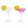 Confezione da 6 Bicchieri da Cocktail Martini con 6 Colorazioni LED