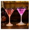 Confezione da 6 Bicchieri da Cocktail Martini con 6 Colorazioni LED