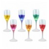 Confezione da 6 Bicchieri da Champagne con 6 Colorazioni LED IC-GLASS02
