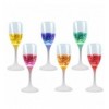 Confezione da 6 Bicchieri da Champagne con 6 Colorazioni LED