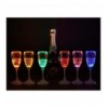 Confezione da 6 Bicchieri da Champagne con 6 Colorazioni LED