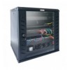 Armadio Rack 19'' a Muro 6 Unità P.450 mm Flat Pack Nero I-CASE FP-4506BK