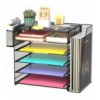 Organizer da Scrivania a 5 Vassoi Sezione Verticale e Portapenne I-FILE-HOLDER2