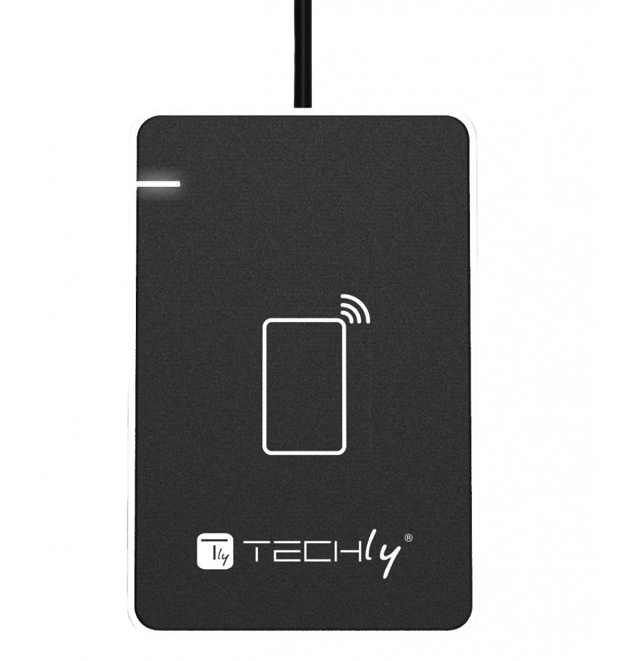Lettore Contactless Card Reader RFID e NFC per Carta d'Identità Elettronica e  Tessera Sanitaria I-CARD CAM-CIE Techly